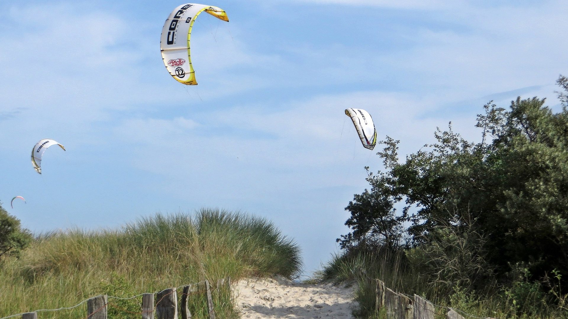 Kitesurfer in Plezerhaken